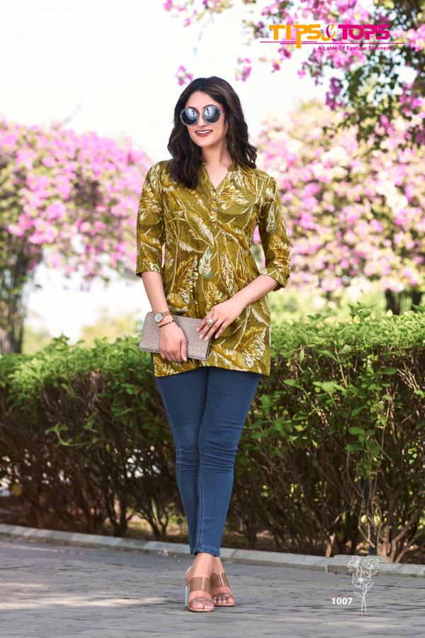 Tips And Tops Cotton Shorties Vol 5 Printed Ladies Top Collection